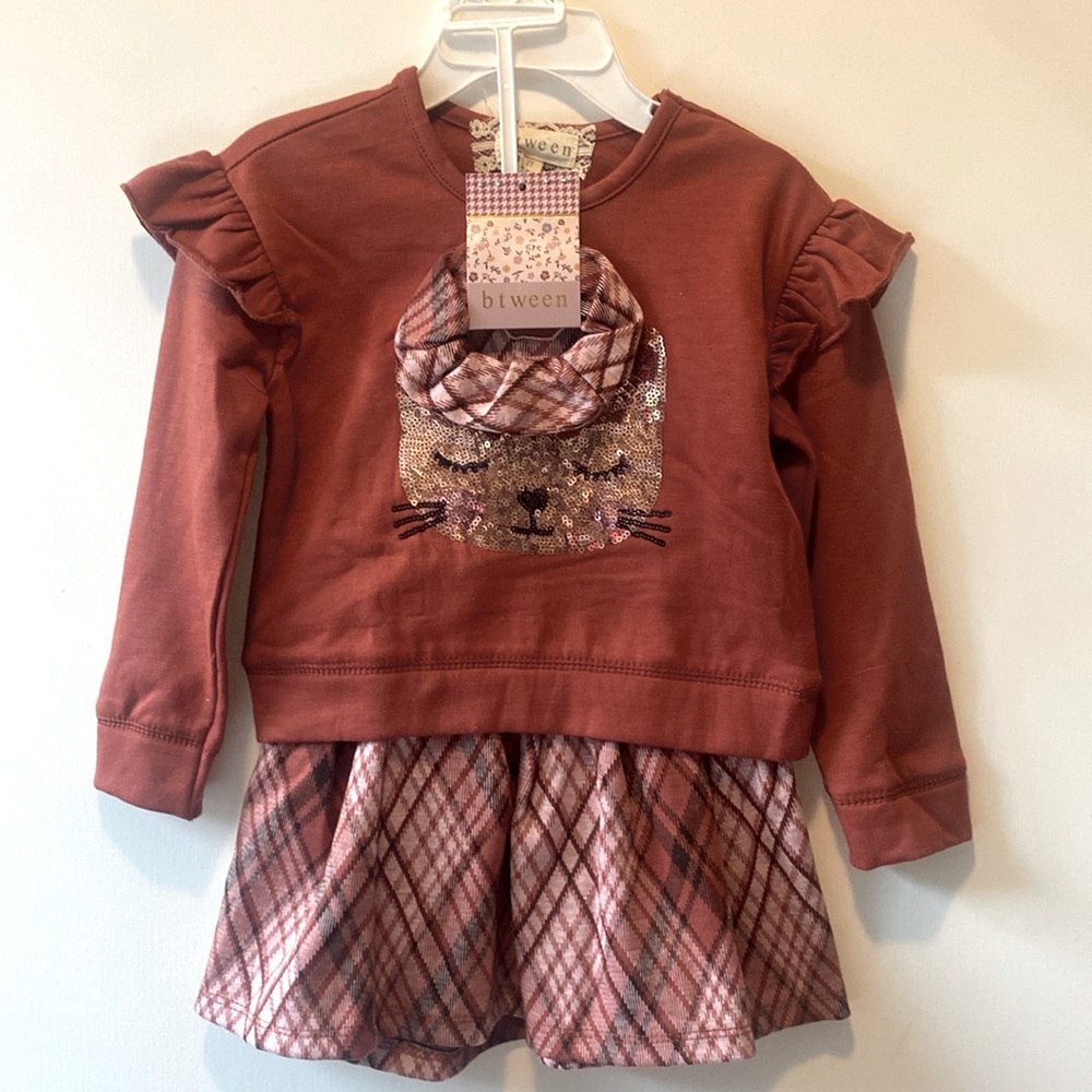 NWT Btween Girls matching set outfit. exclusive of decoration . . Sz 2T
